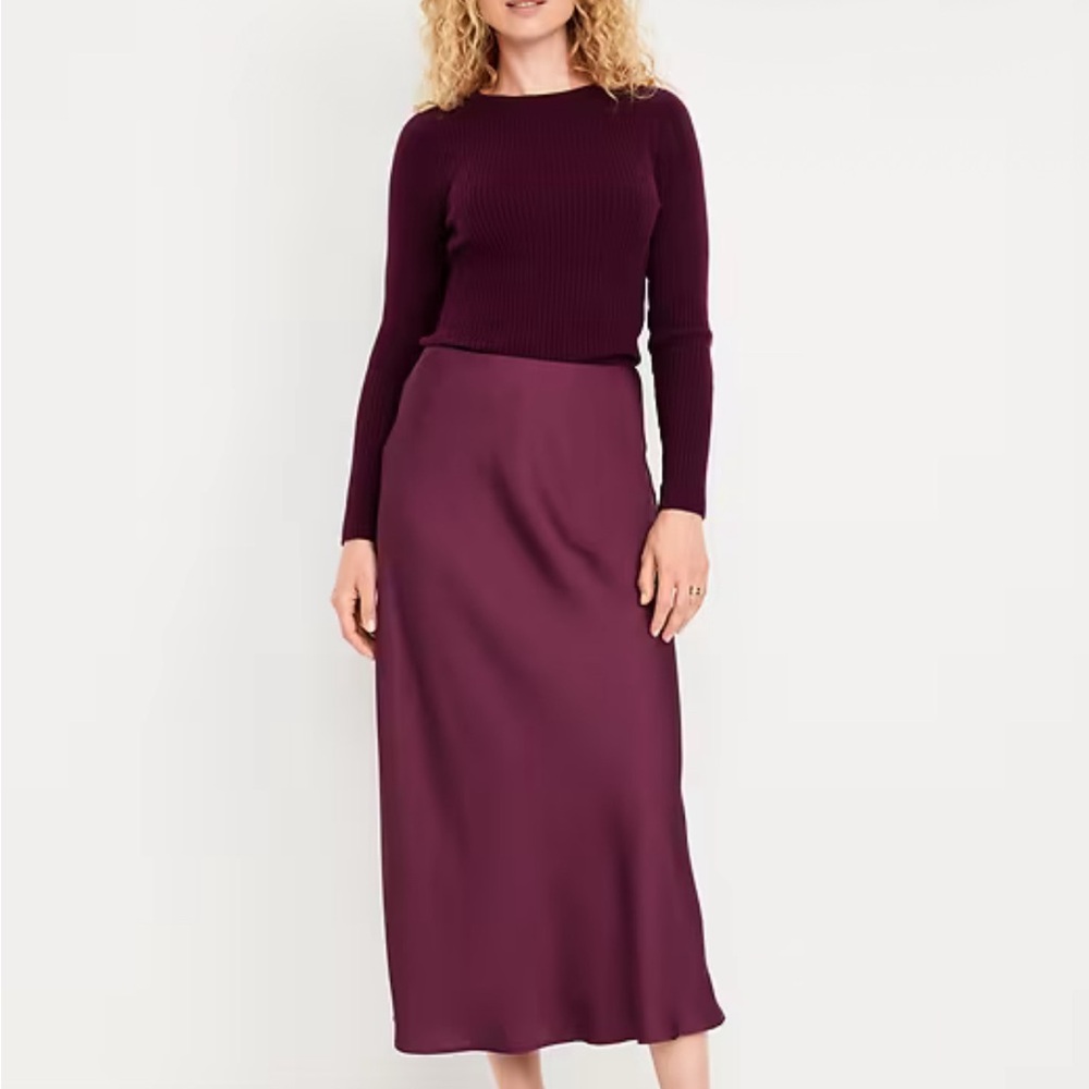 Elegant burgundy Women's Skirt